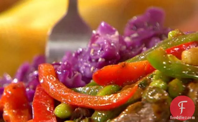 Sweet n Sour Sirloin Stir-Fry with Ranch Mashed Potatoes