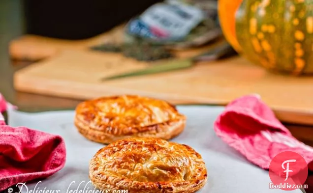 Roasted Pumpkin, Lentil & Feta Pithivier