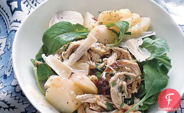 Chicken Salad With Potatoes and Arugula