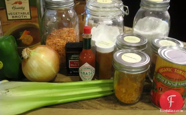 Spicy Red Lentil Chili