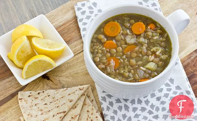 Middle Eastern Lentil And Rice Soup