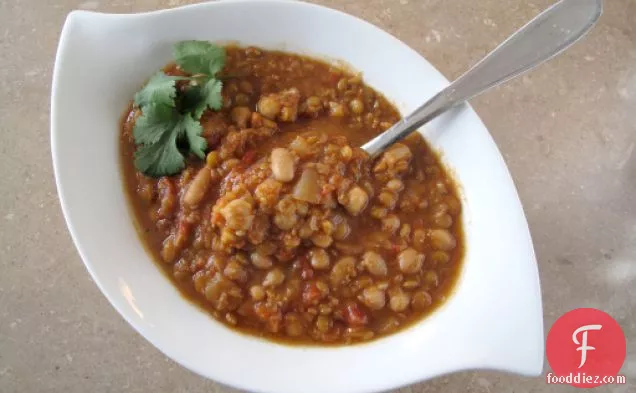 Spicy Lentil & Bean Soup