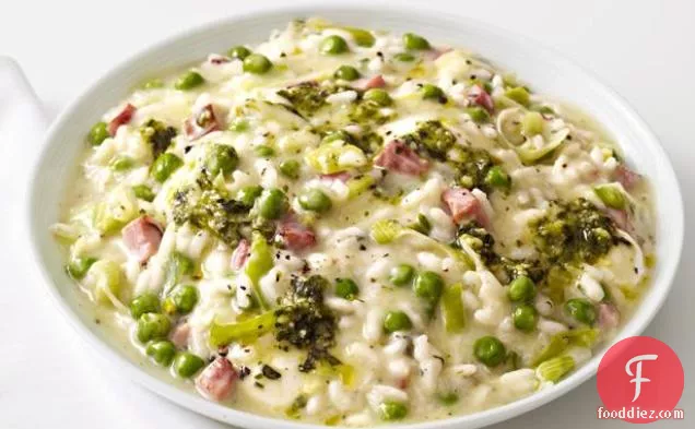Risotto With Pesto and Peas