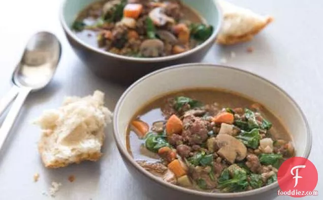 Hearty Lentil And Sausage Soup
