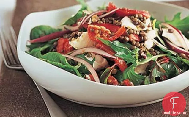 Puy Lentil Salad With Mozzarella