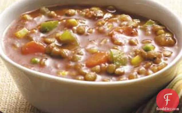 Hearty Lentil Soup—vegetarian