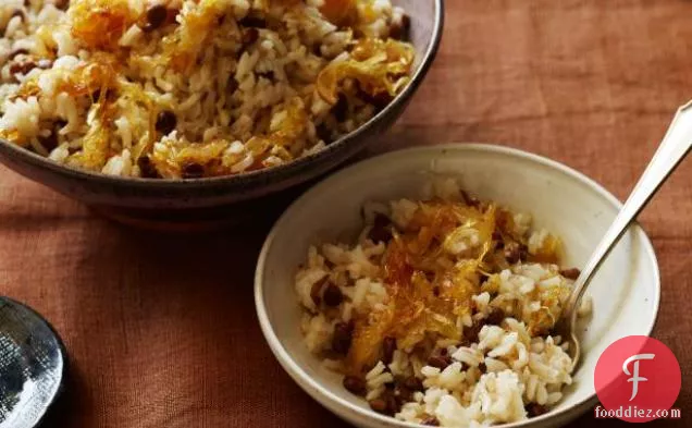 Caramelized Onions and Lentil Rice