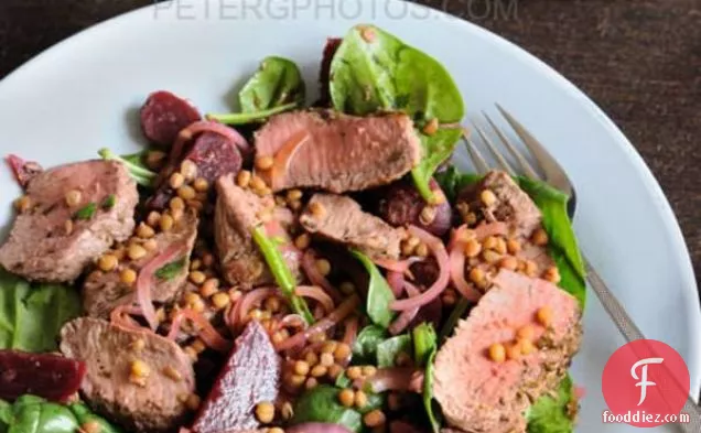 Warm Lamb Salad With Beetroot And Lentils