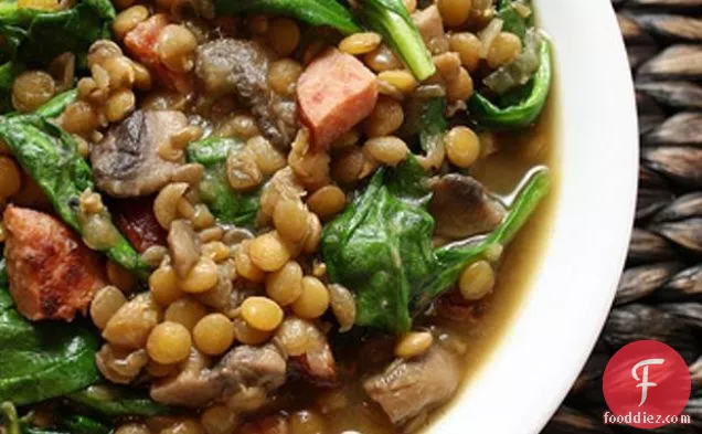 Lentil Soup With Spinach And Sausage