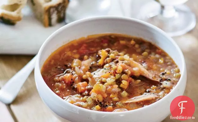 Lentil Soup with Smoked Turkey