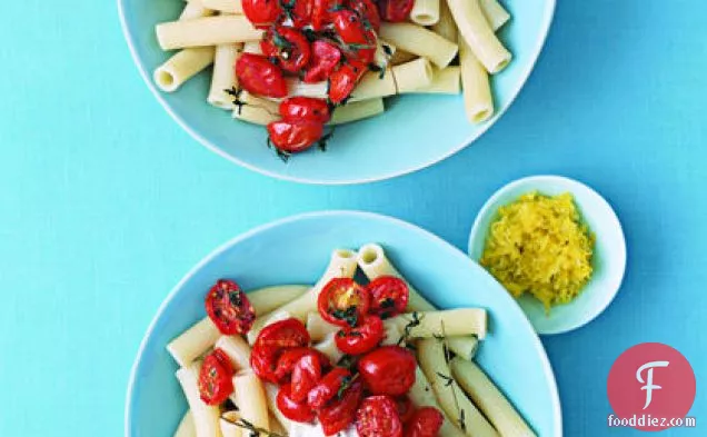 Roasted Cherry Tomato and Ricotta Pasta Salad