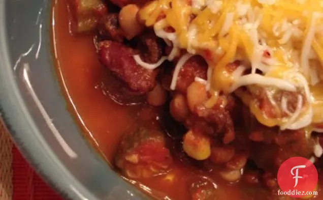 Throw-in-a-pot Vegetarian Chili