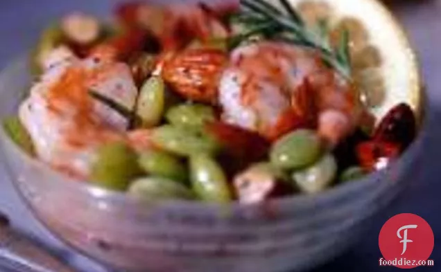 Lima Bean Salad With Shrimp And Almonds