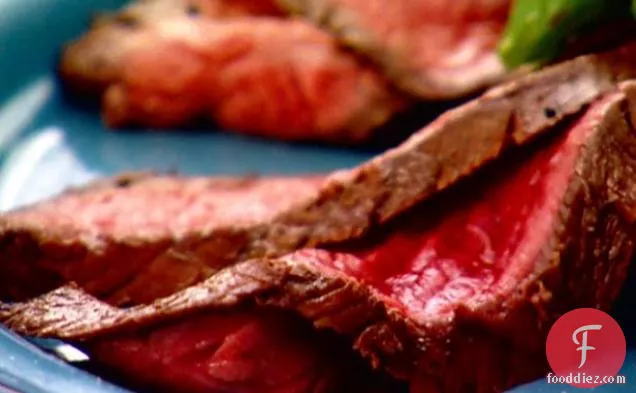 Lime-Marinated Flank Steak with Herb Salad