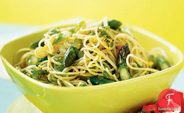 नींबू-Asparagus पास्ता