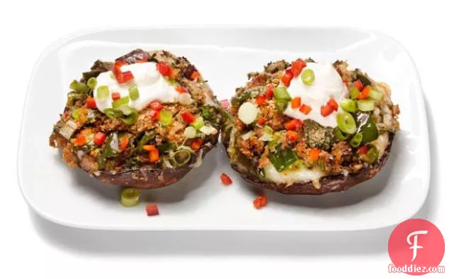 Cheese and Chile-Stuffed Mushrooms