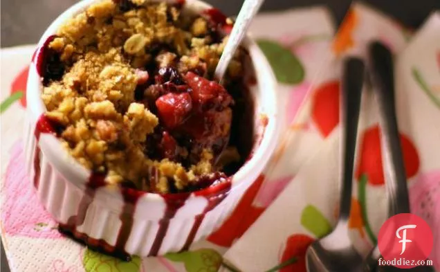 Berry Crisp with Plums