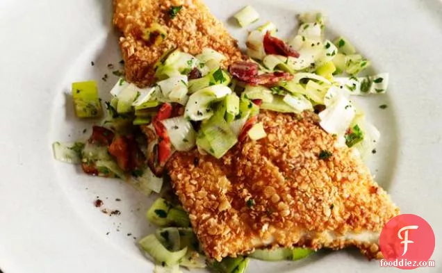 Oatmeal-Crusted Trout