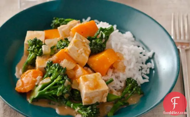 Gingery Butternut Squash and Tofu Curry