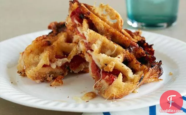 Waffled Tomato-Grilled Cheese