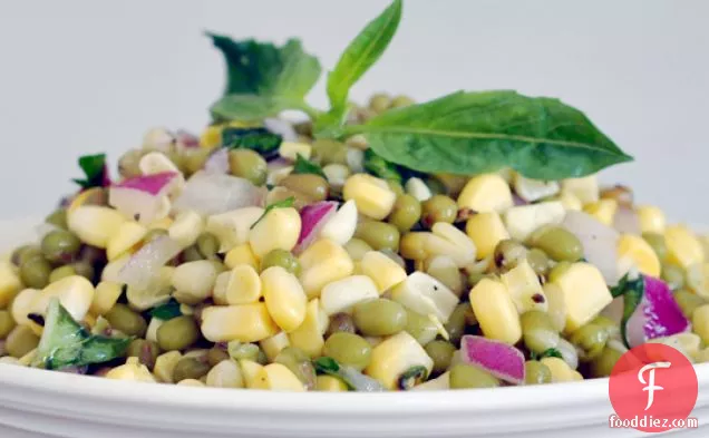 Mung Bean Salad With Corn And Basil