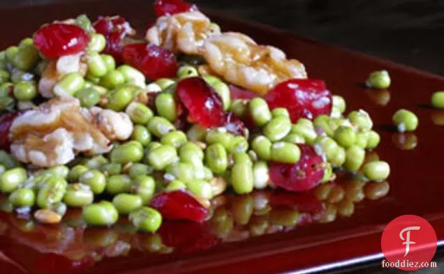 Sesame Mung Bean Salad With Cranberries And Walnuts