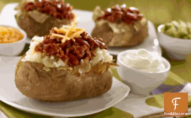 Chili-Stuffed Baked Potatoes