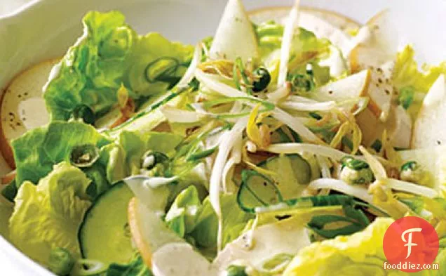 Asian Chicken Salad with Wasabi Dressing