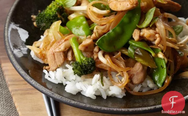 Vegetable and Chicken Stir-Fry