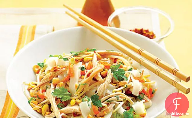 Asian Chicken and Rice Noodle Salad