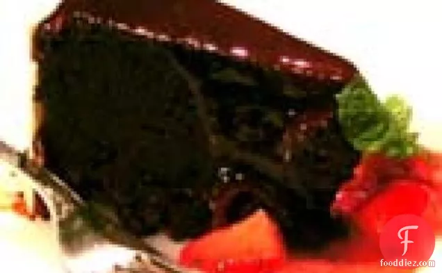 Flourless Chocolate-Kahlua Cake with Cajeta