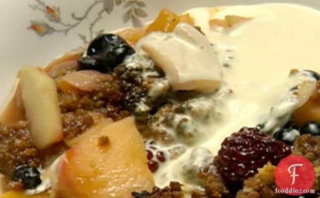 Melon and Apple Berry Crumble