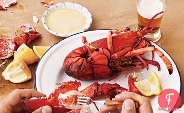 Grilled Maine Lobsters