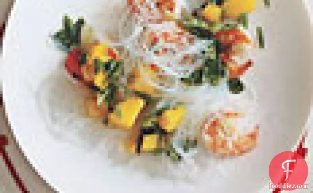 Shrimp and Mango Salad with Glass Noodles