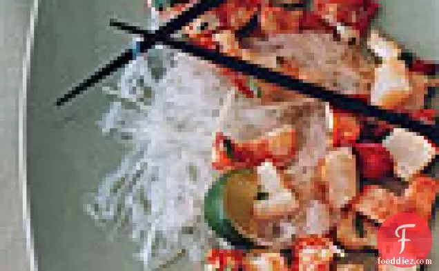 Lobster Salad with Glass Noodles and Jícama