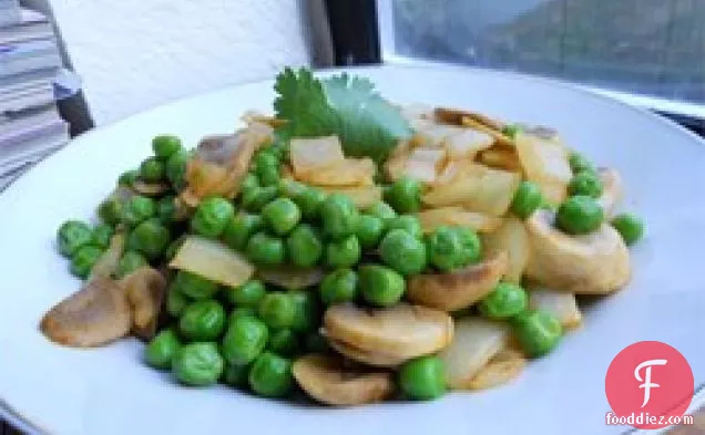 Ed's Secret Pea and Mushroom Salad