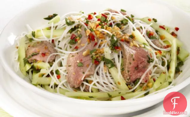Vietnamese Beef, Green Papaya, and Noodle Salad