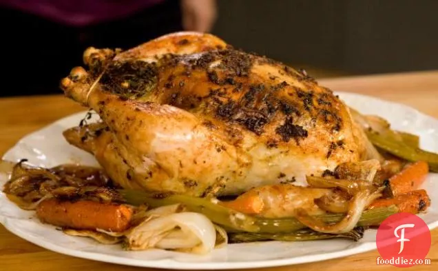 Roasted Chicken with Lemon, Garlic, and Thyme