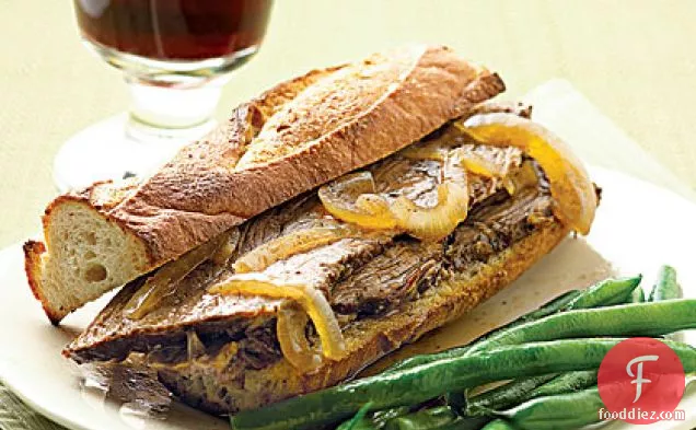 Roast Beef French Dip Sandwiches