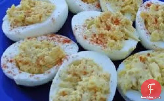 Spicy Italian Deviled Eggs