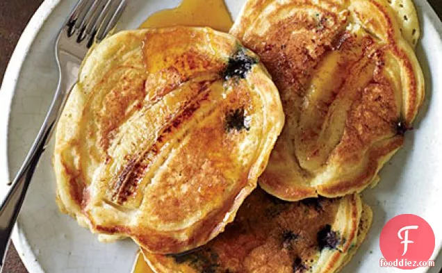 Blueberry-Banana Pancakes
