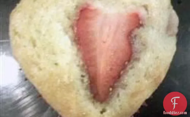 Valentine's Day Strawberry Muffins