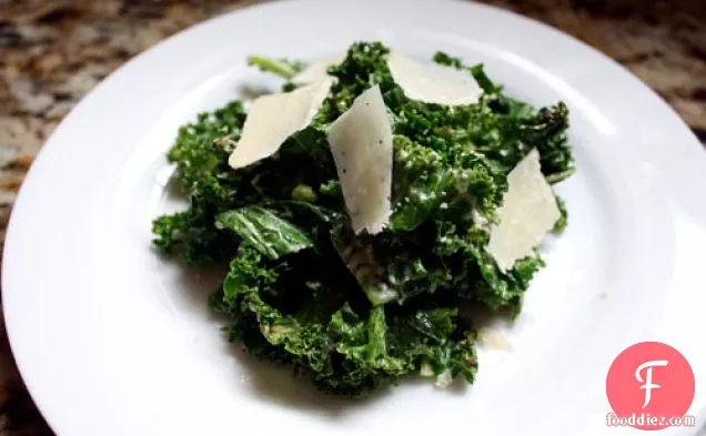 Dinner Tonight: Kale Caesar Salad with Anchovies