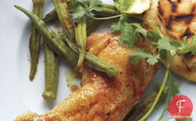 Curry-roasted Chicken And Okra