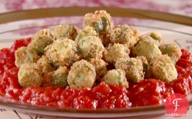 Fried Okra with Tomatoes
