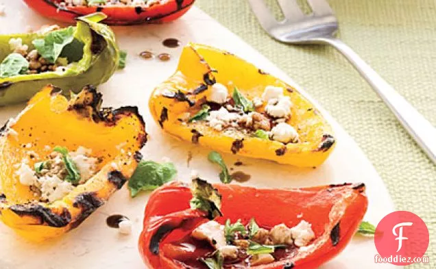 Grilled Rainbow Peppers
