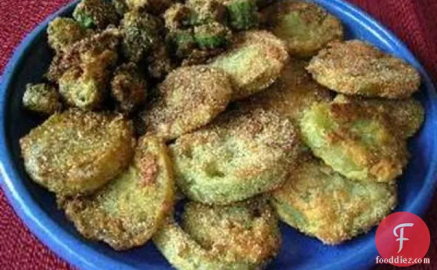 Fried Green Tomatoes And Fried Okra