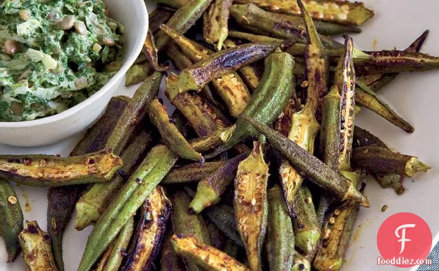 Skillet-Roasted Spiced Okra