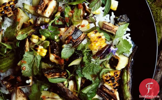 Grilled Vegetable And Rice Salad With Fish-sauce Vinaigrette