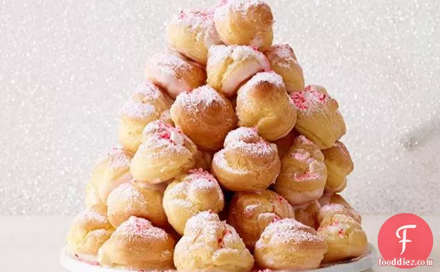 Candy Cane Croquembouche